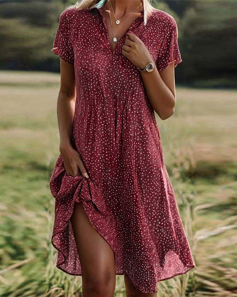 Elegant V-Neck Dress for Women