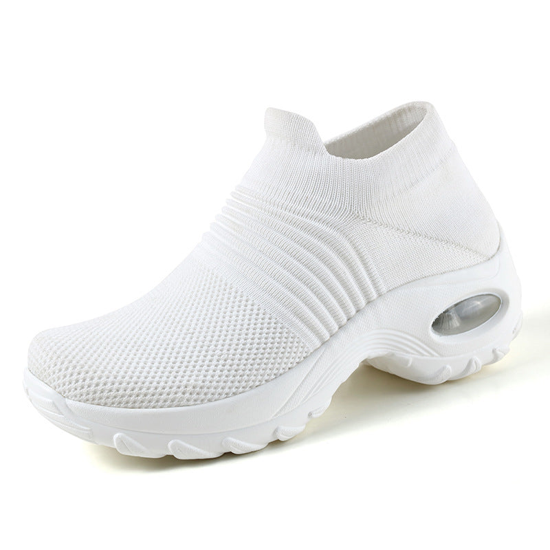 Women’s Low-Top Sneakers – Air Cushion Sole – Slip-On Orthopedic Fit