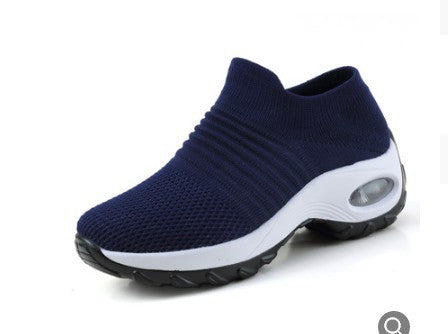 Women’s Low-Top Sneakers – Air Cushion Sole – Slip-On Orthopedic Fit