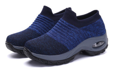 Women’s Low-Top Sneakers – Air Cushion Sole – Slip-On Orthopedic Fit