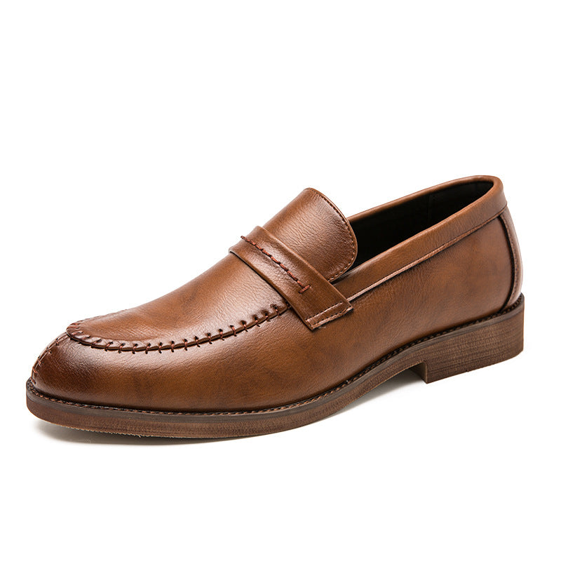 Men’s Loafers – Faux Leather – Slip-On – Penny Strap – Classic Streamlined Fit