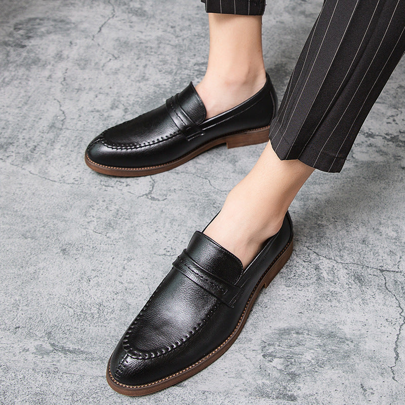Men’s Loafers – Faux Leather – Slip-On – Penny Strap – Classic Streamlined Fit