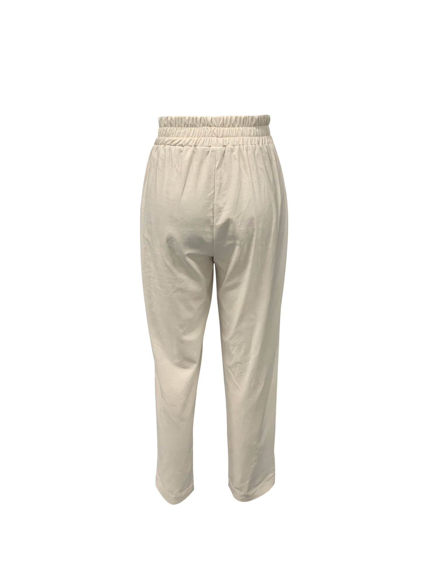 Women's Jogger Trousers - Breathable Cotton - Relaxed Fit - Drawstring Waist - Cuffed Ankles