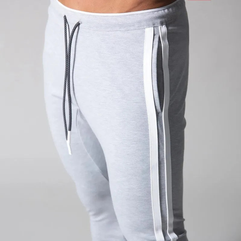 Men's stripe skinny pants