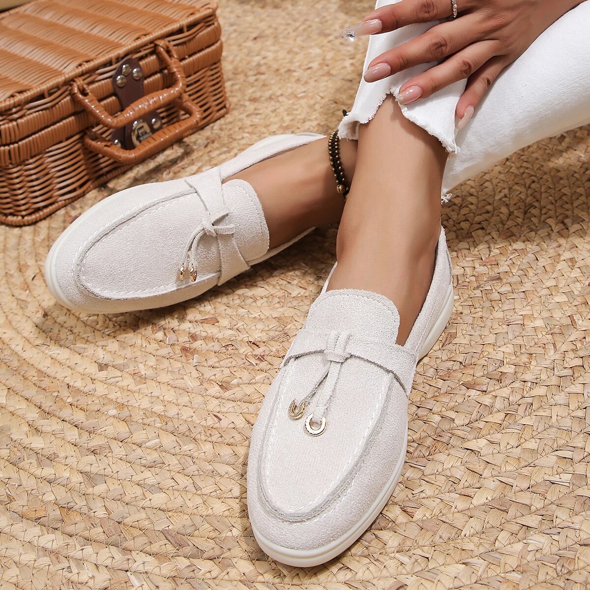Women’s Slip-On Shoes – Sleek Fit – Soft Textured Upper – Casual Everyday Wear