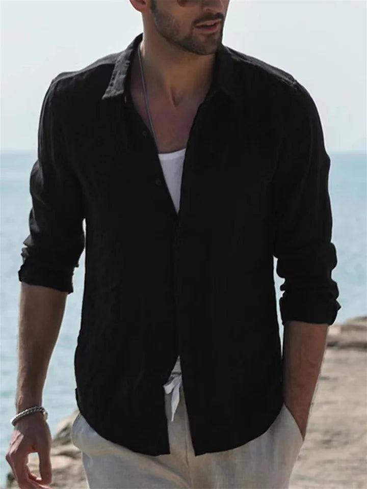 Men's Sustainable Shirt - Breathable, Lightweight All-Season Casual Wear