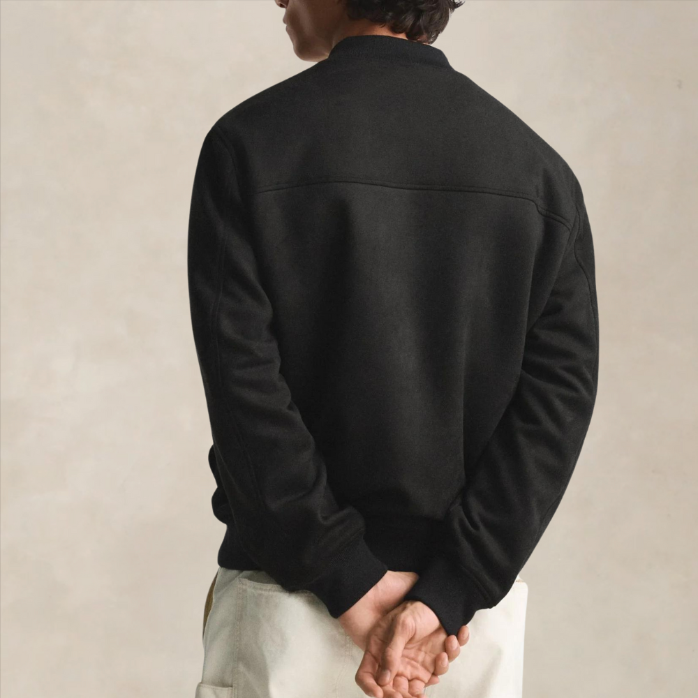 Men’s Bomber Jacket – Regular Fit – Zip Front – Ribbed Trim – Smart Casual