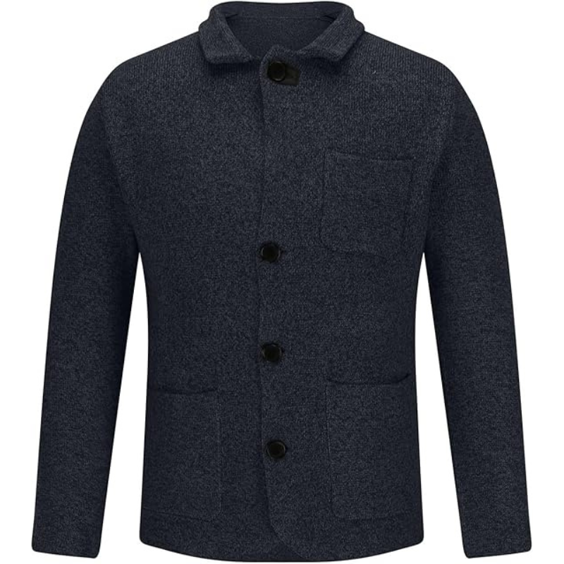 Men’s Blazer – Slim Fit – Wool Blend – Notched Collar – Tailored Casual Jacket
