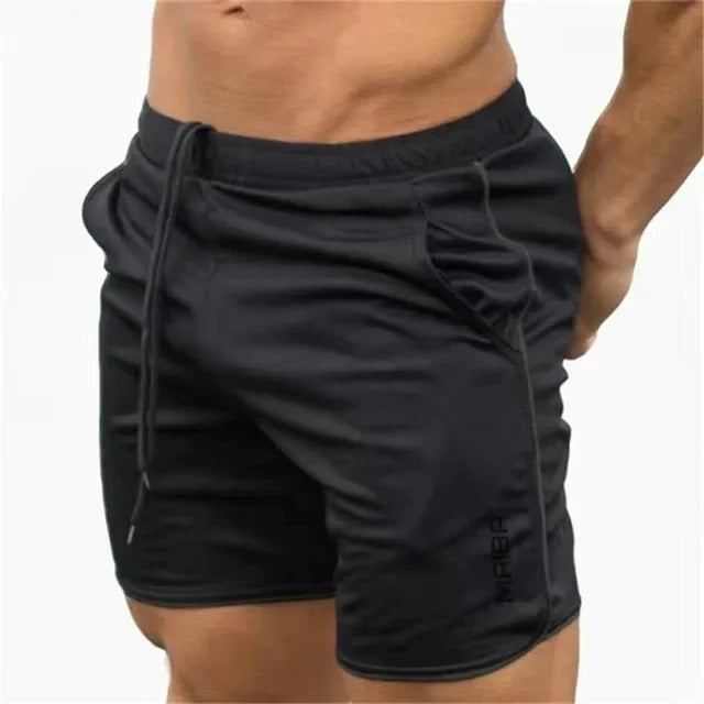 Men’s Swim Trunks – Slim Fit – Quick Dry Stretch – Mid-Thigh – Elastic Waistband
