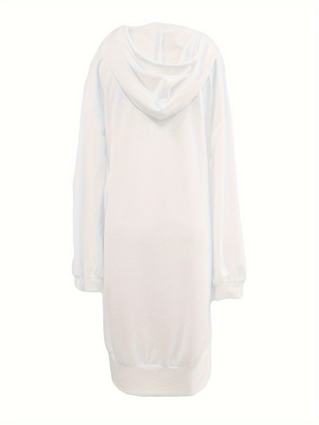 Hooded oversized casual dress for women