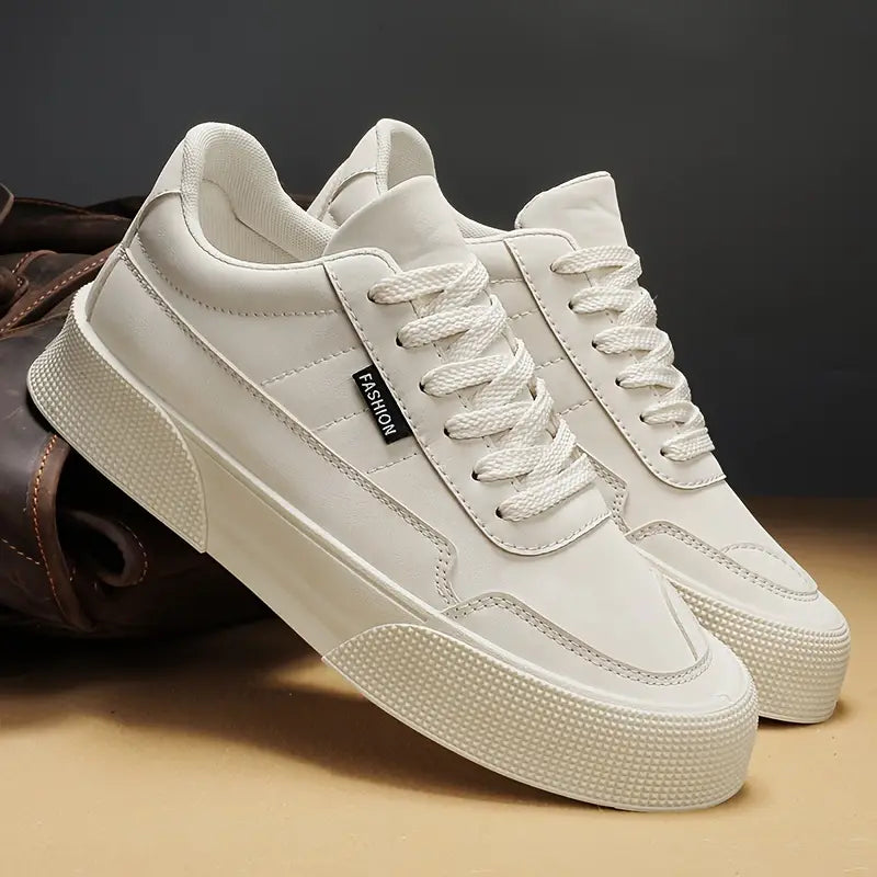 Men’s Casual Sneakers - Low-Top Lace-Up - Durable Grip Sole
