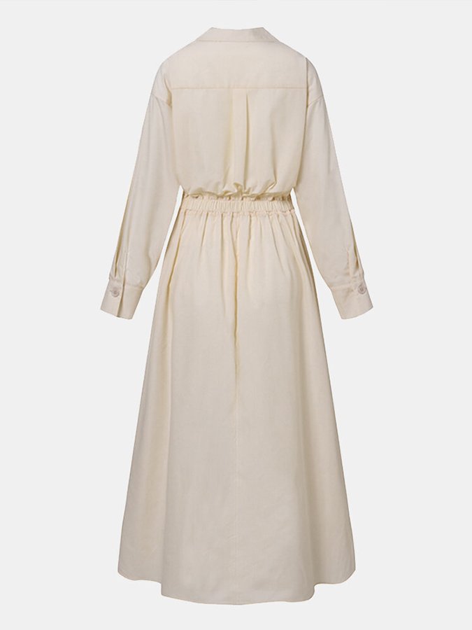 Elegant Vintage-Inspired Women's Dress - Timeless Design, Lightweight Fabric