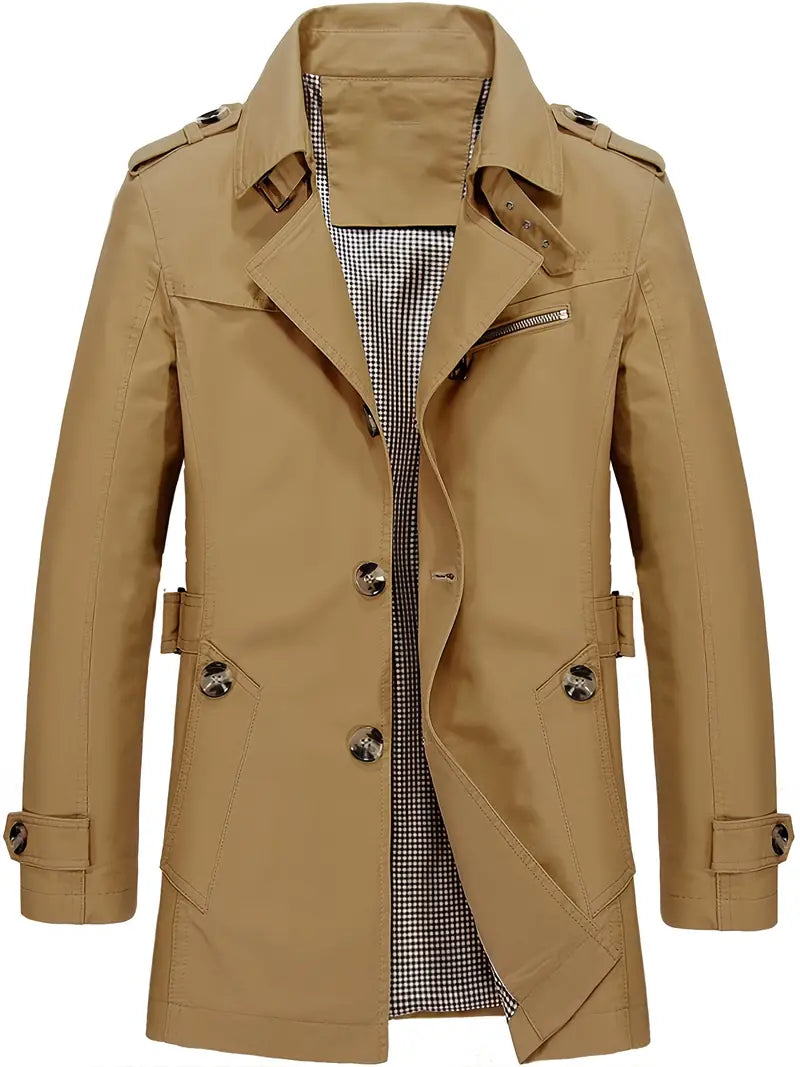 Plus size stylish windbreaker for men