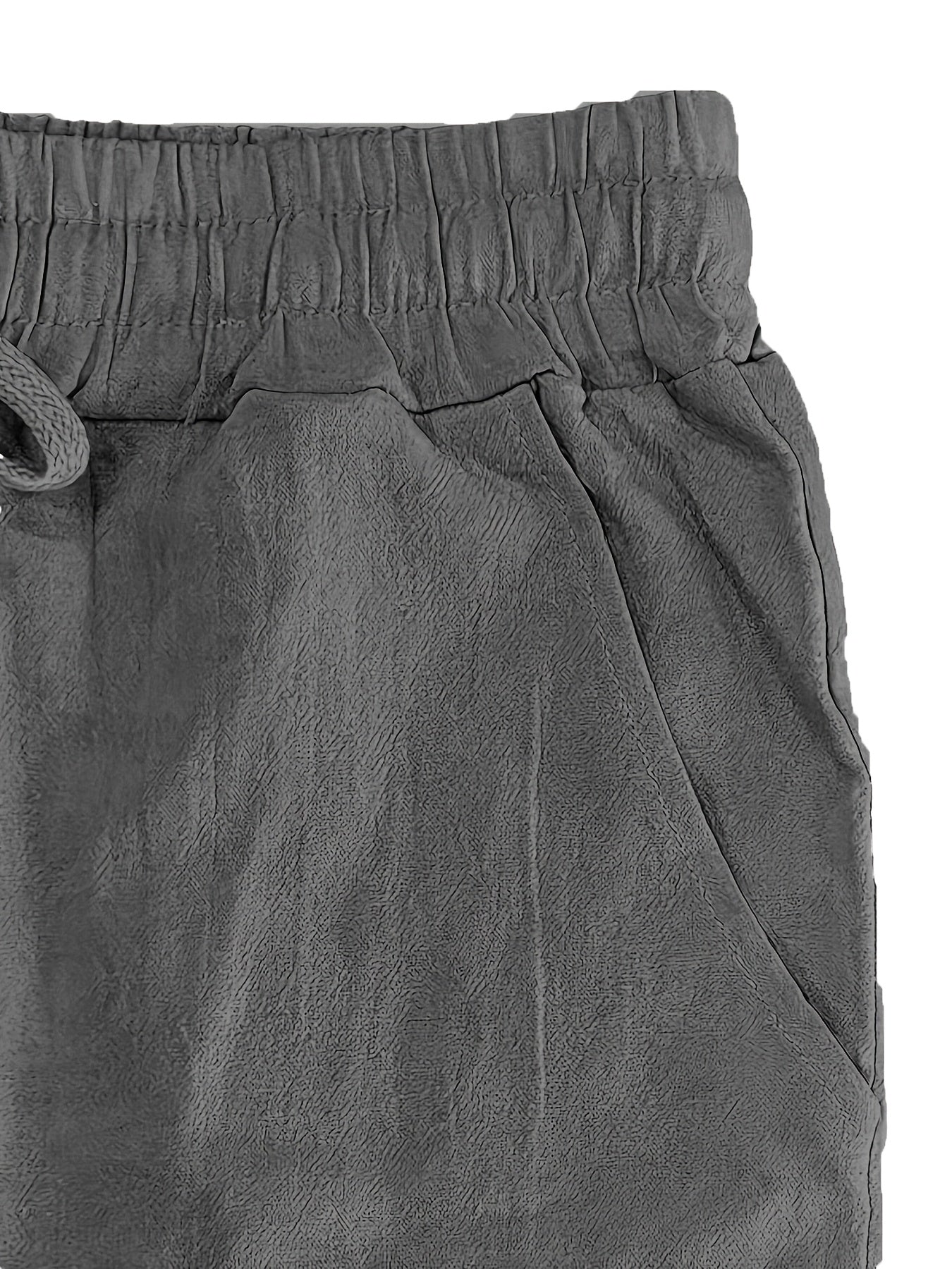 Men’s Loose Fit Trousers - Lightweight Fabric - Elastic Waist - Breathable Casual Wear