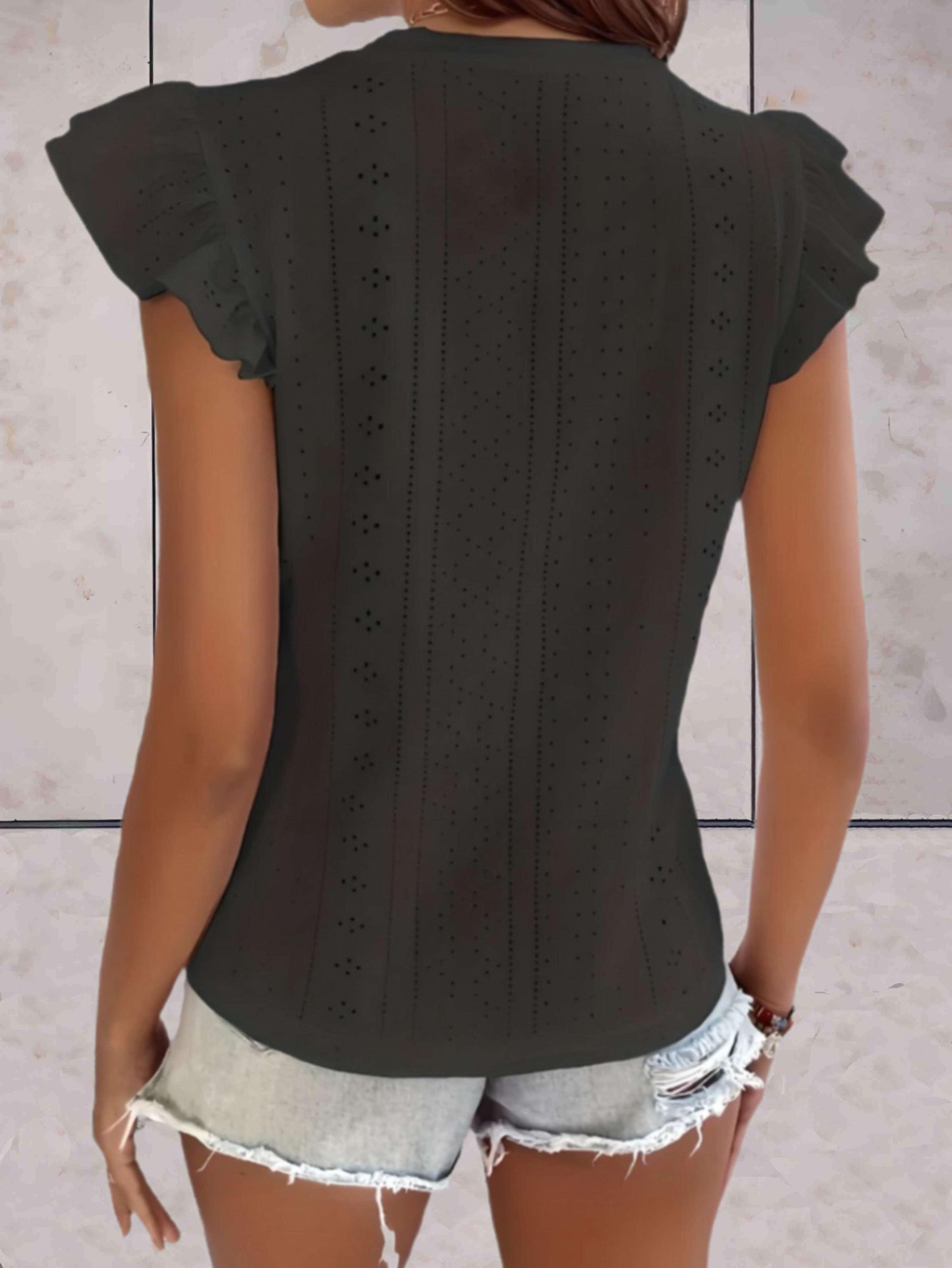 Sleeveless Ruffled Casual Top for Women