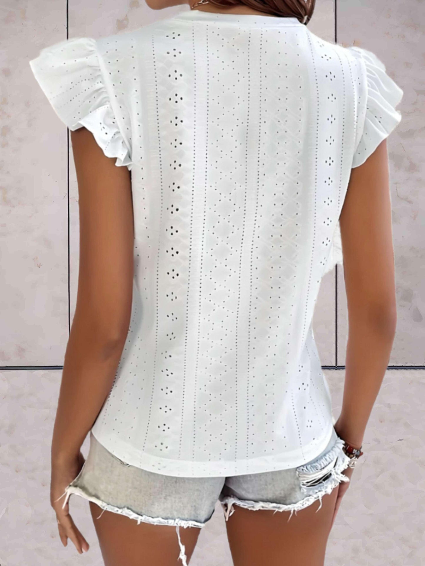 Sleeveless Ruffled Casual Top for Women