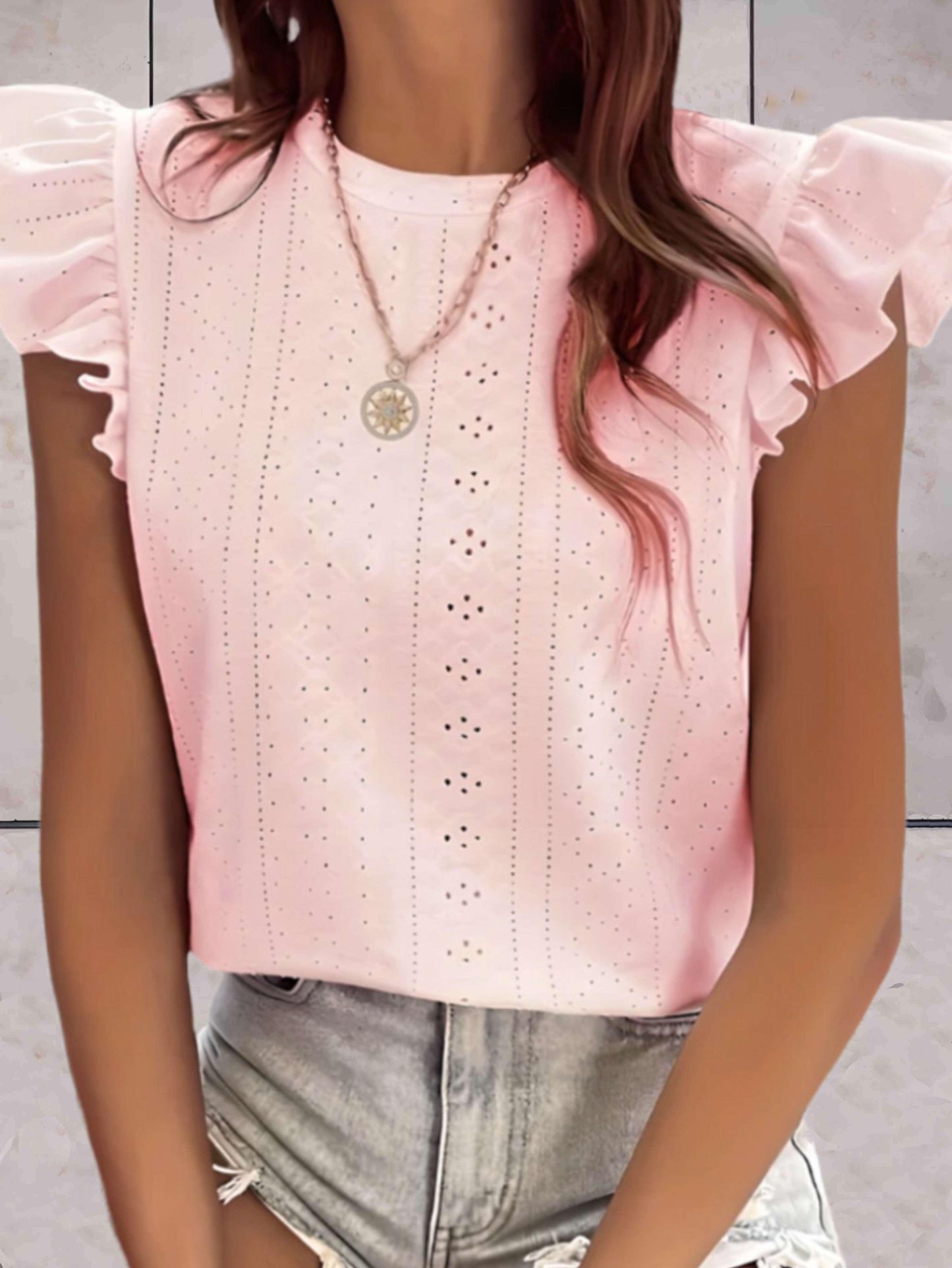 Sleeveless Ruffled Casual Top for Women