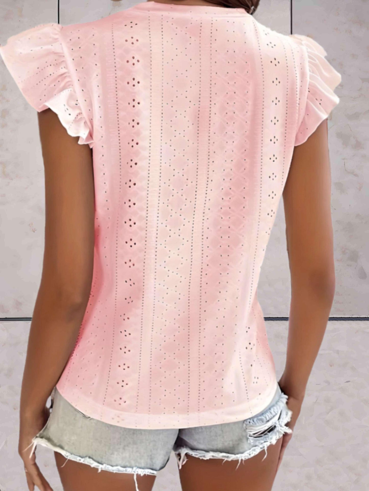 Sleeveless Ruffled Casual Top for Women