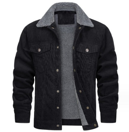 Men's corduroy fleeced line jacket