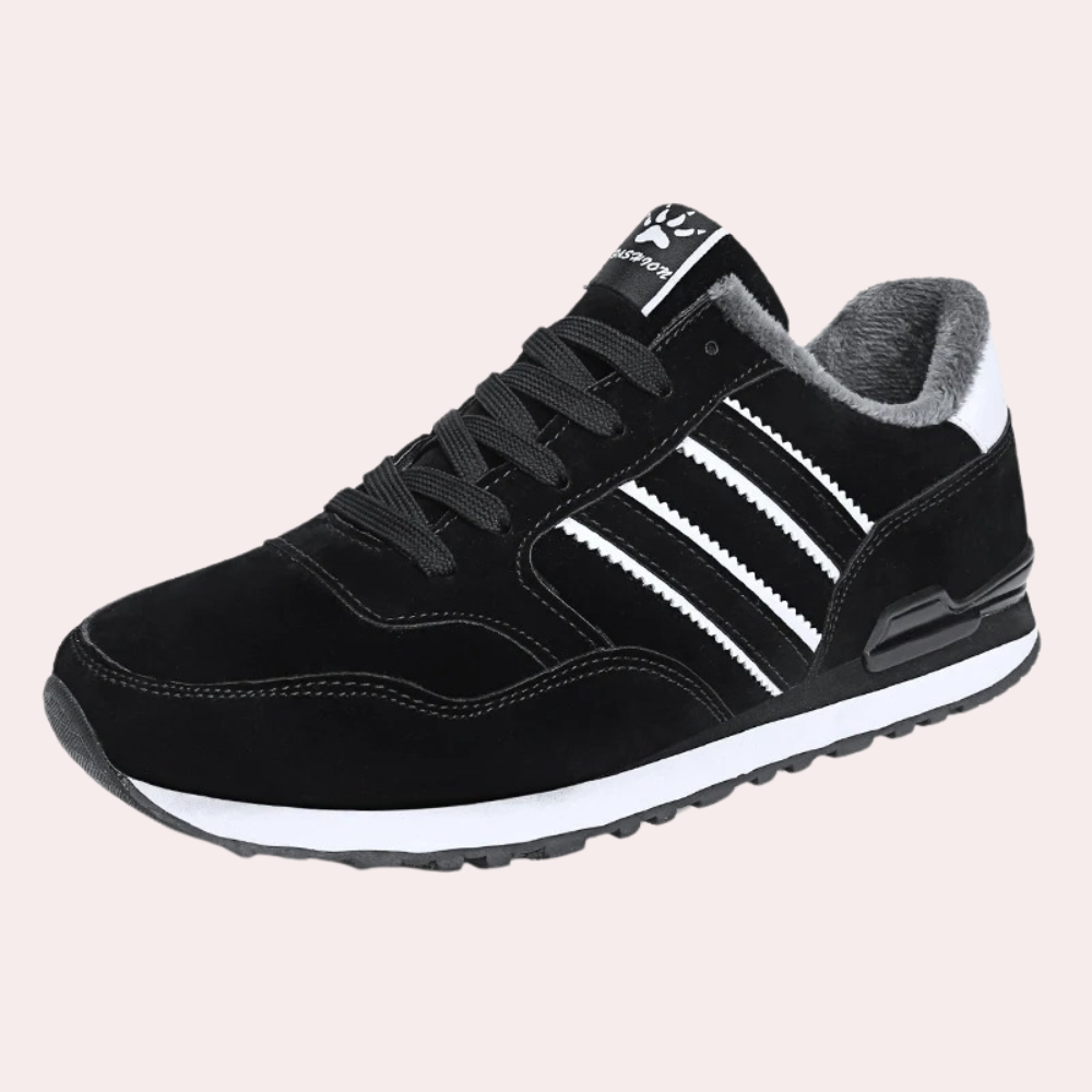 Men's Sneakers - Lace-Up Low-Top - Padded Collar - Rubber Sole