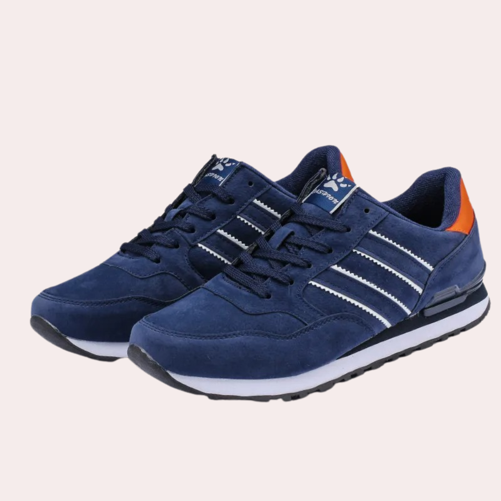 Men's Sneakers - Lace-Up Low-Top - Padded Collar - Rubber Sole