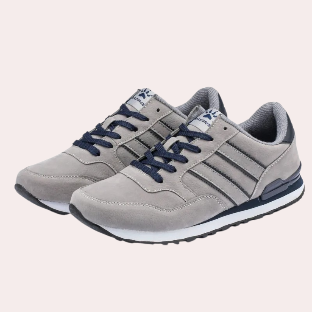 Men's Sneakers - Lace-Up Low-Top - Padded Collar - Rubber Sole