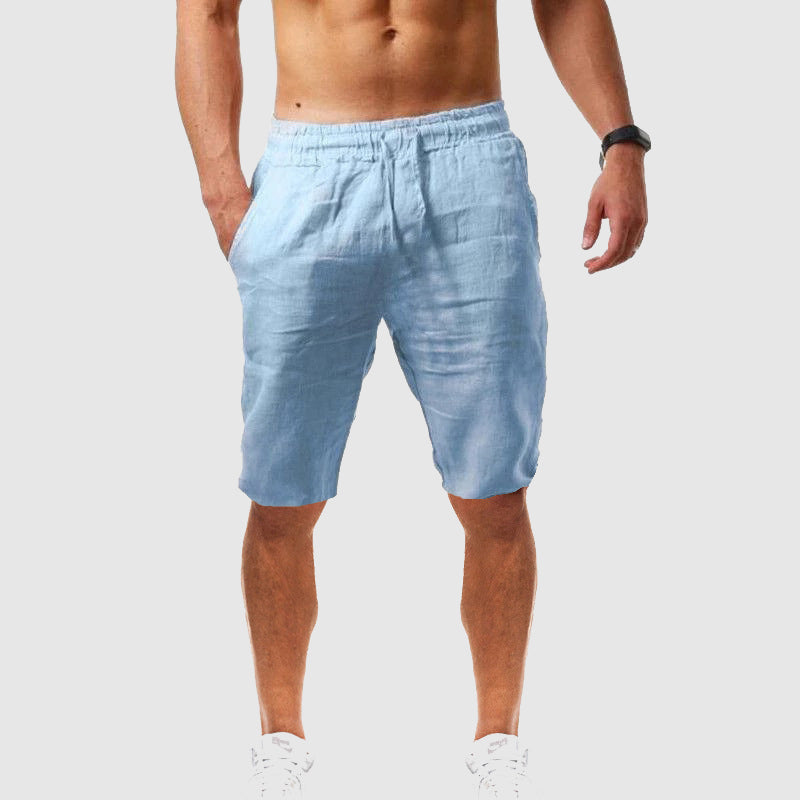 Men’s Casual Shorts - - Relaxed Fit - Elastic Waist - Knee Length