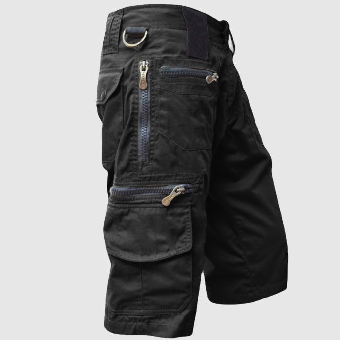 Men’s Cargo Shorts - Cotton Blend - Multiple Pockets - Durable Outdoor Wear