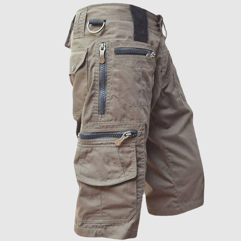 Men’s Cargo Shorts - Cotton Blend - Multiple Pockets - Durable Outdoor Wear