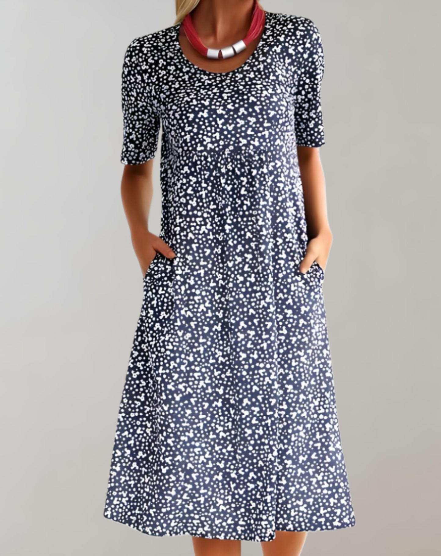Women's Lightweight Summer V-Neck Casual Dress