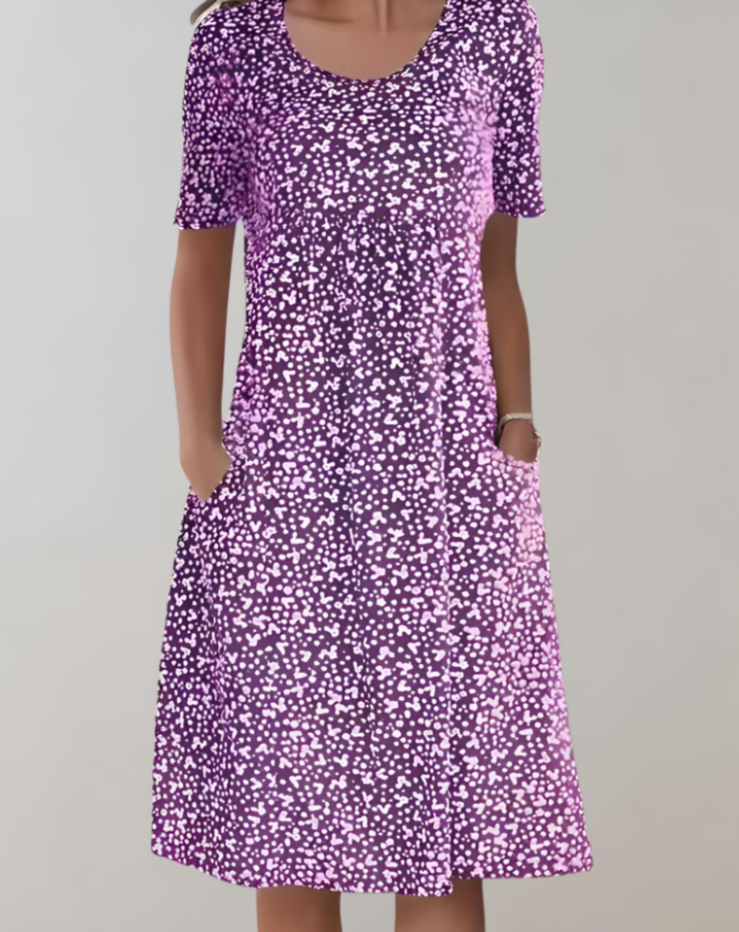 Women's Lightweight Summer V-Neck Casual Dress