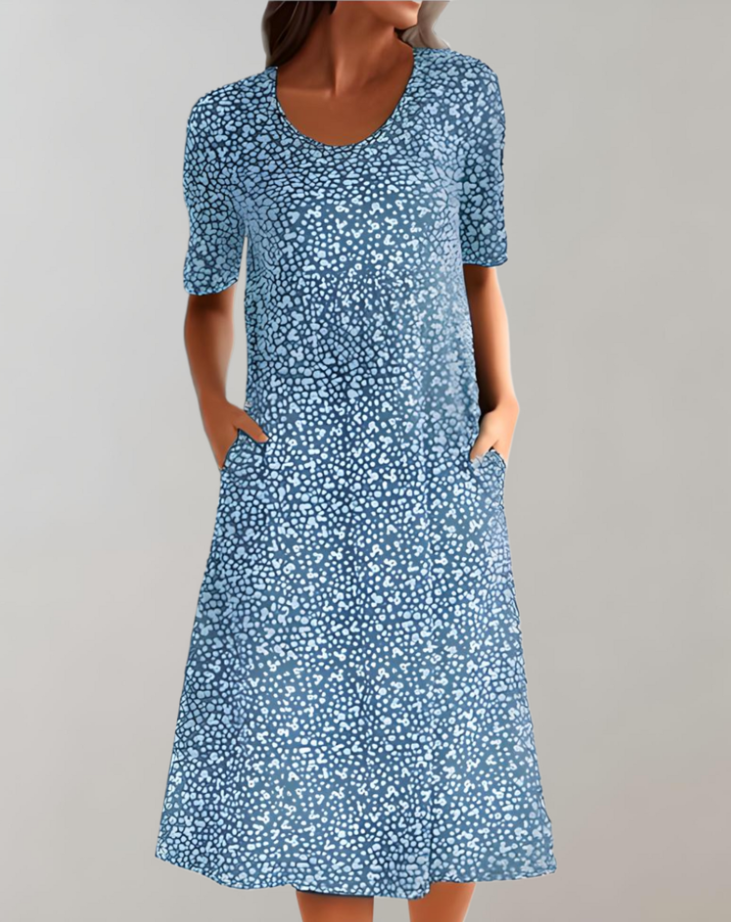 Women's Lightweight Summer V-Neck Casual Dress
