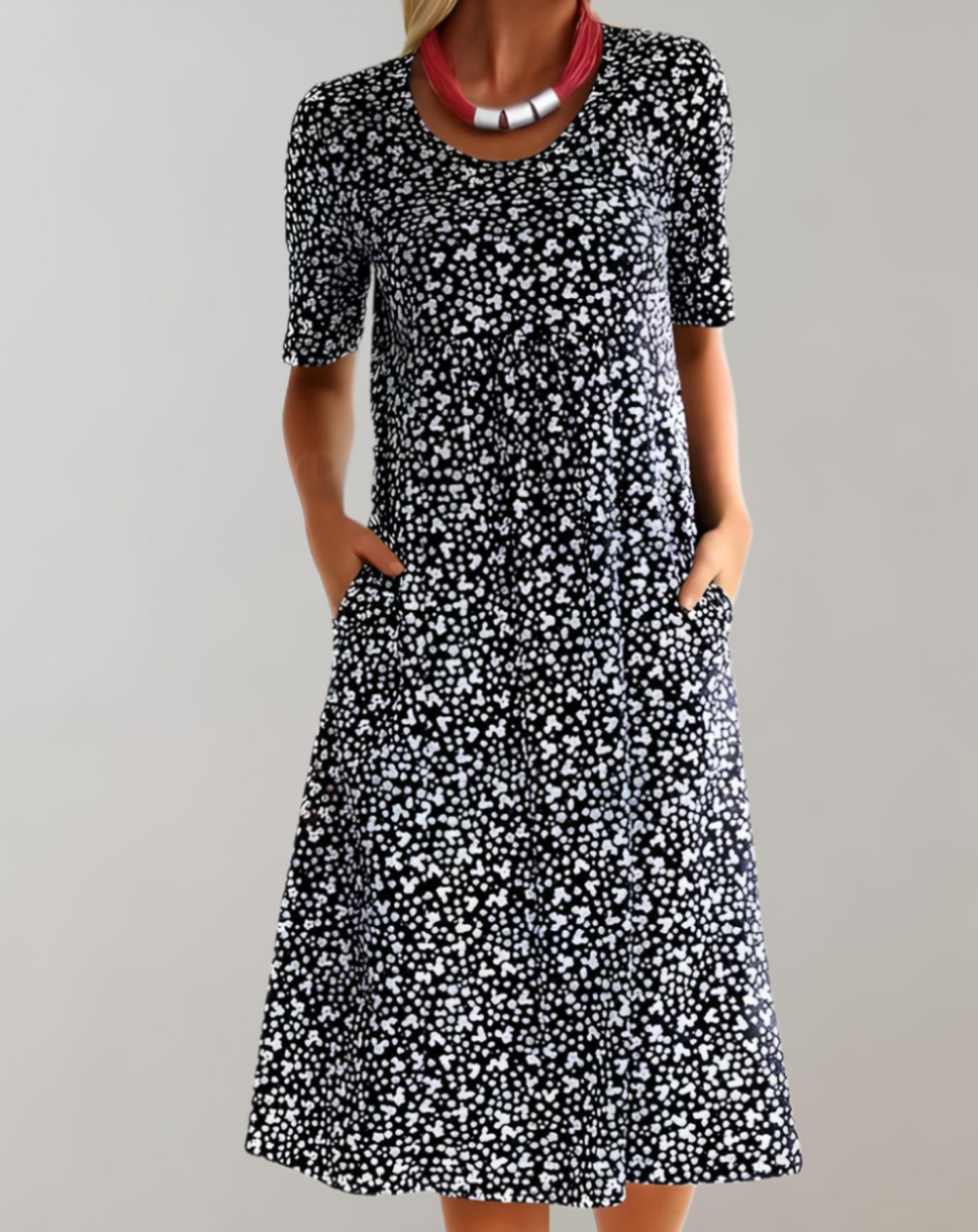 Women's Lightweight Summer V-Neck Casual Dress