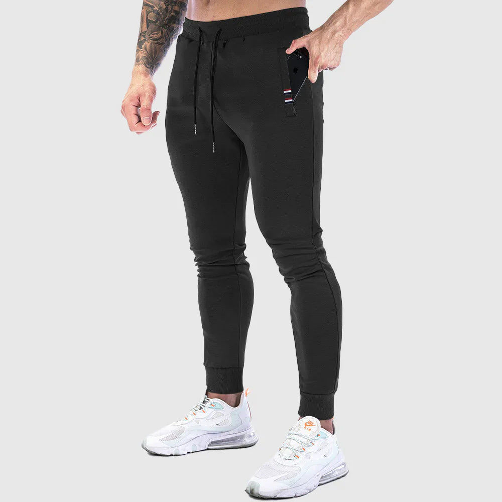 Men’s Jogger Trousers - Slim Fit - Elastic Waist - Adjustable Drawstring - Breathable