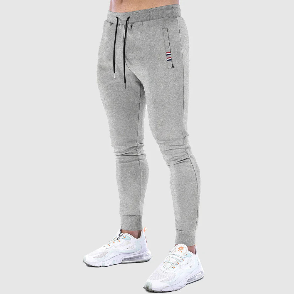 Men’s Jogger Trousers - Slim Fit - Elastic Waist - Adjustable Drawstring - Breathable