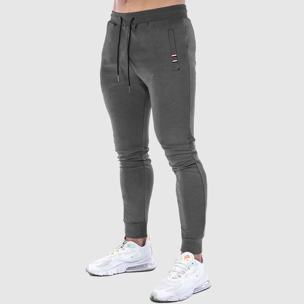 Men’s Jogger Trousers - Slim Fit - Elastic Waist - Adjustable Drawstring - Breathable