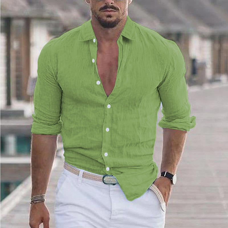 Men's Shirt – Lightweight & Breathable Casual Button-Up