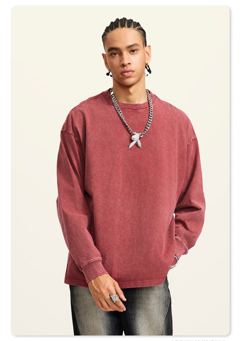 Men’s Crewneck Sweater – Soft Knit Cotton – Relaxed Fit – Long Sleeve