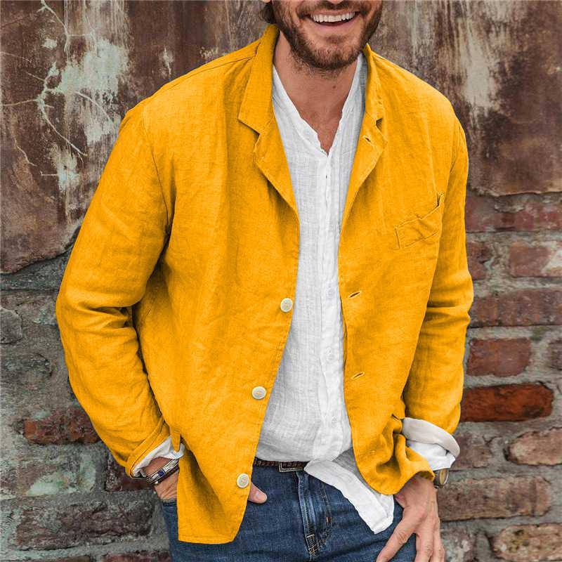 Men’s Blazer – Relaxed Fit – Notch Lapel – Lightweight Casual