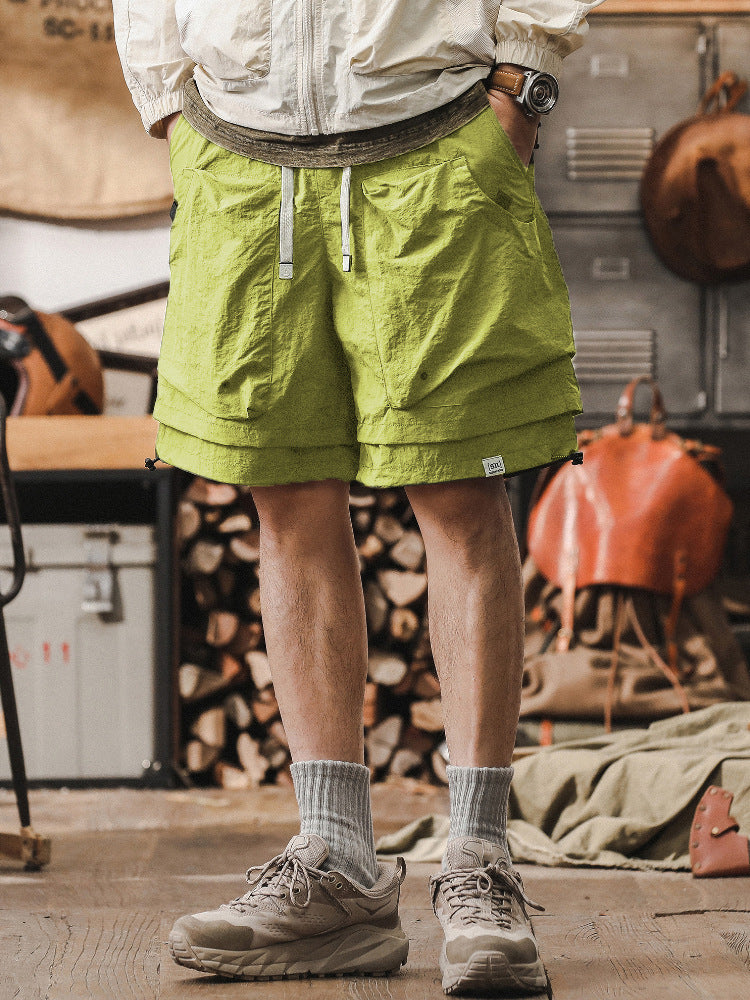 Men’s Cargo Shorts – Quick Dry – Relaxed Fit – Breathable Mesh – Adjustable Waist