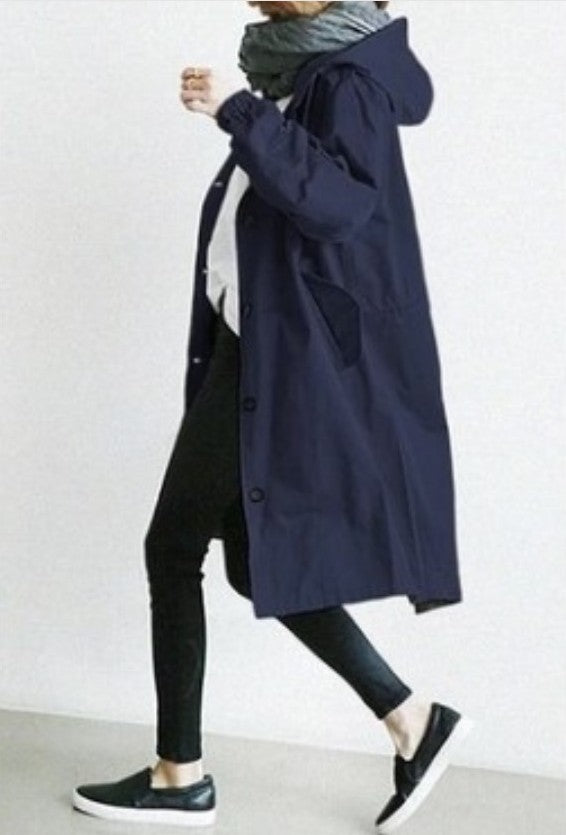 Women's Rain Jacket - Hooded Lightweight Windbreaker - Outdoor Activewear