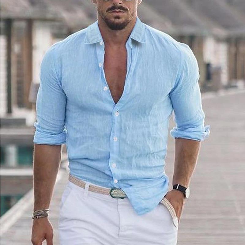 Men's Shirt – Lightweight & Breathable Casual Button-Up