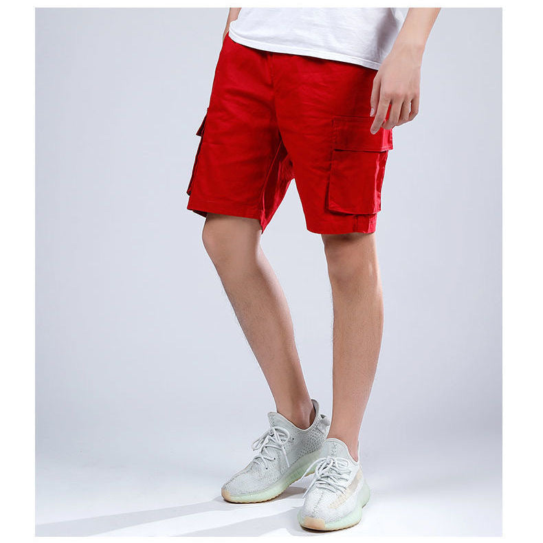 Men’s Cargo Shorts – Loose Fit – 100% Cotton – Knee Length – Utility Pockets Casual Wear