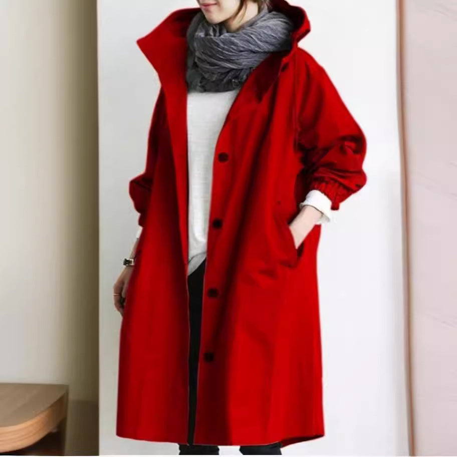 Women's Rain Jacket - Hooded Lightweight Windbreaker - Outdoor Activewear