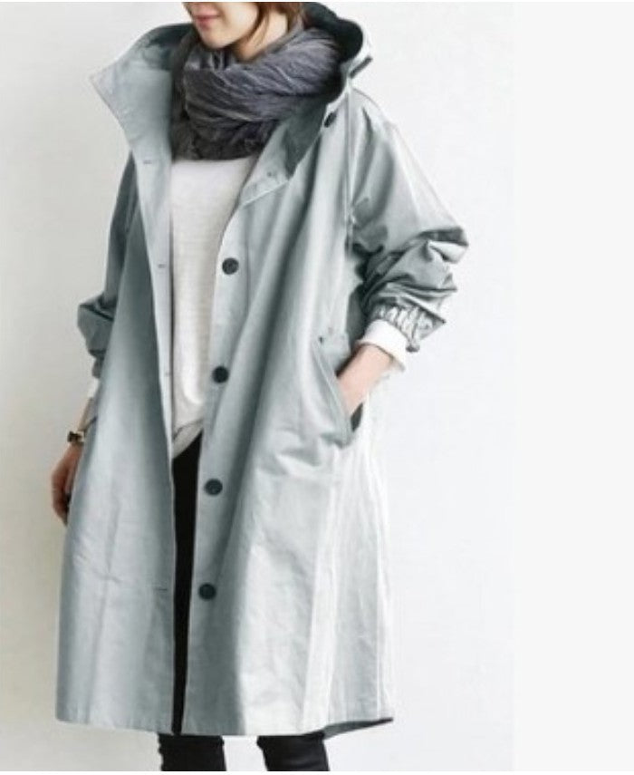Women's Rain Jacket - Hooded Lightweight Windbreaker - Outdoor Activewear