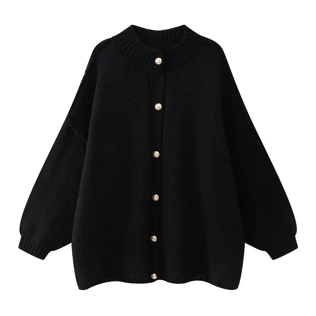 Women’s Cardigan – Oversized Fit – Soft Knit – Button Front – Casual Everyday Layering