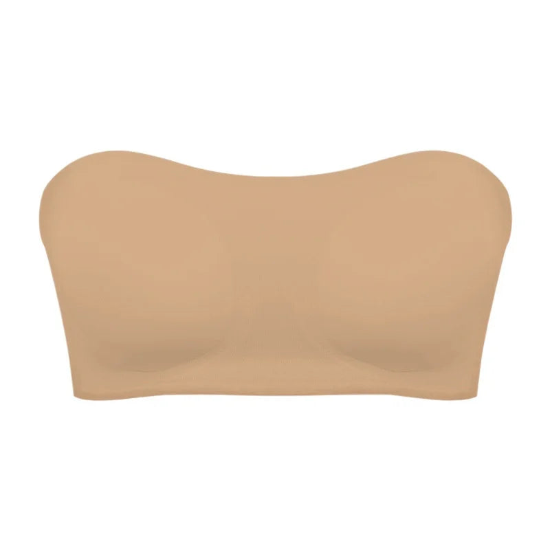 Women’s Strapless Bra – Push Up Support – Seamless Fit – Breathable Blend – Anti-Slip