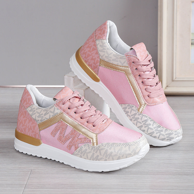 Women’s Sneakers – Low-Top Mesh – Cushioned Sole – Casual Athletic Fit