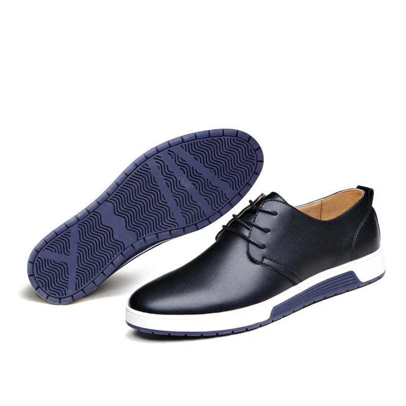 Men’s Lace-Up Sneakers – Supportive Fit – Streamlined Design – Cushioned Rubber Sole