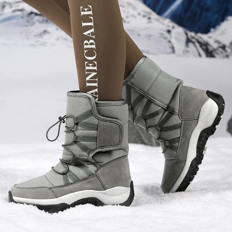 Men’s Mid-Calf Boots – Water-Resistant – Insulated Lining – Rugged Sole – Adjustable Fit
